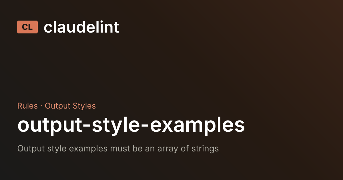 output-style-examples | claudelint